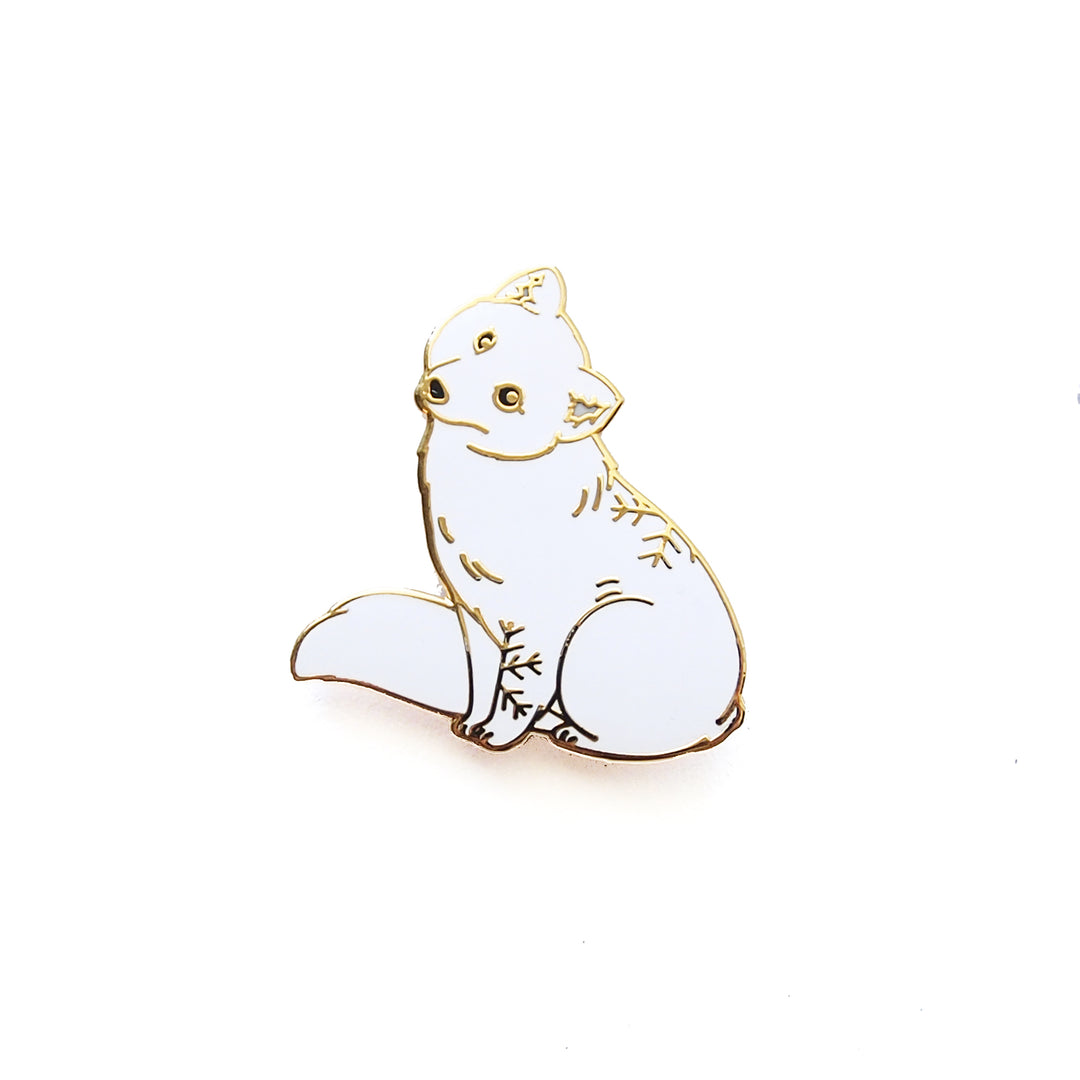 Arctic Fox Pin - Oh Plesiosaur