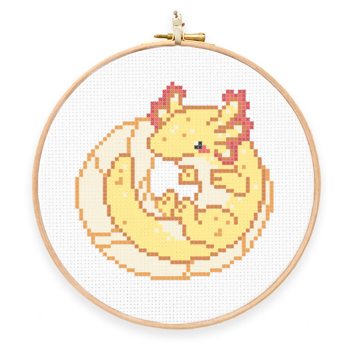 Axolotl Cross Stitch Pattern - Oh Plesiosaur