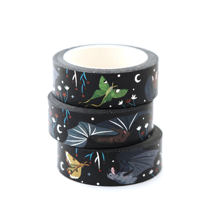Bats & Moths Washi Tape - Oh Plesiosaur
