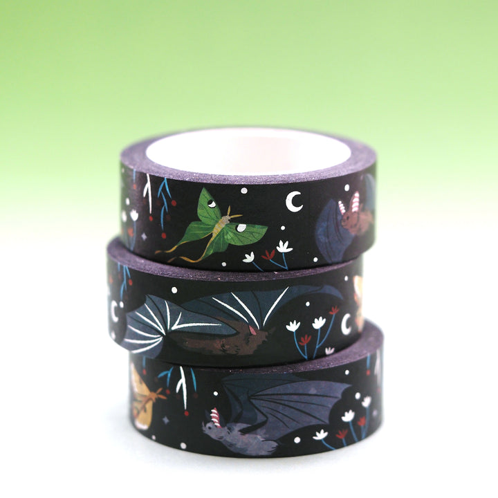 Bats & Moths Washi Tape - Oh Plesiosaur