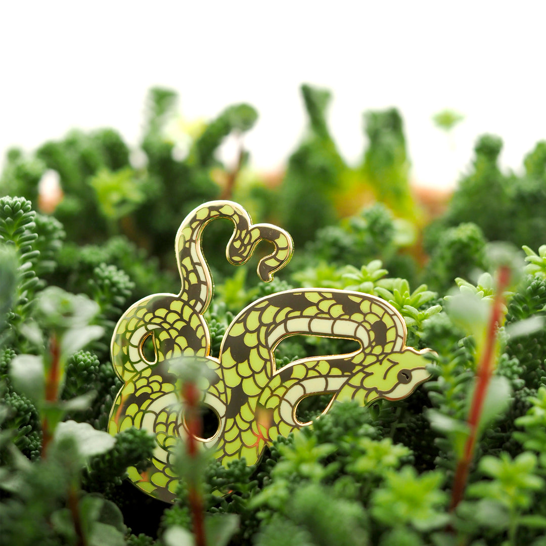 Emerald Boa Pin - Oh Plesiosaur