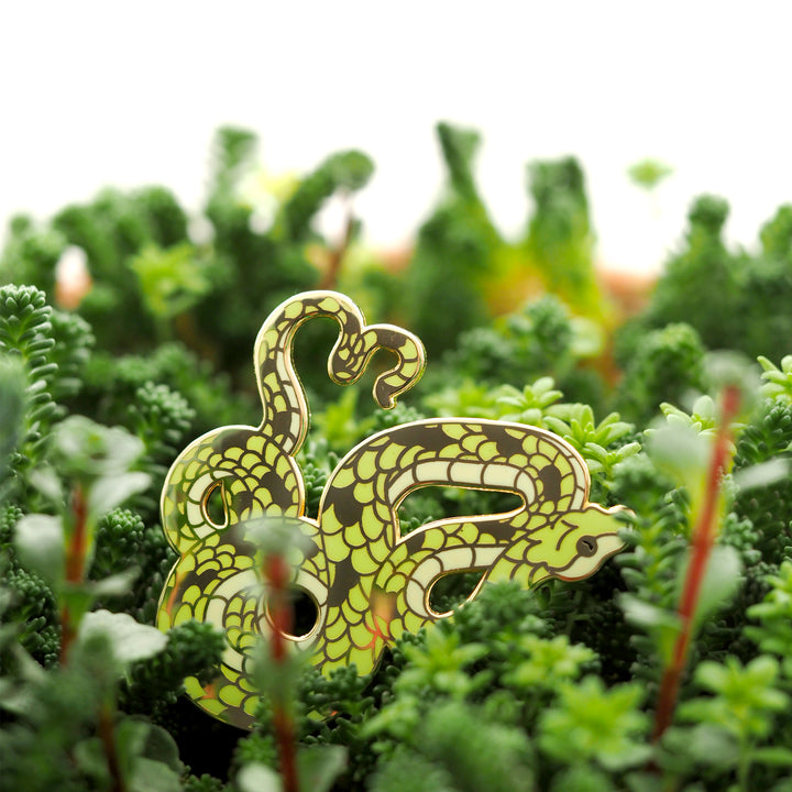 Emerald Boa Pin - Oh Plesiosaur