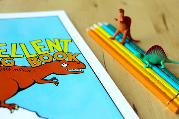 A T. Rexcellent Coloring Book - Mini Version - Oh Plesiosaur