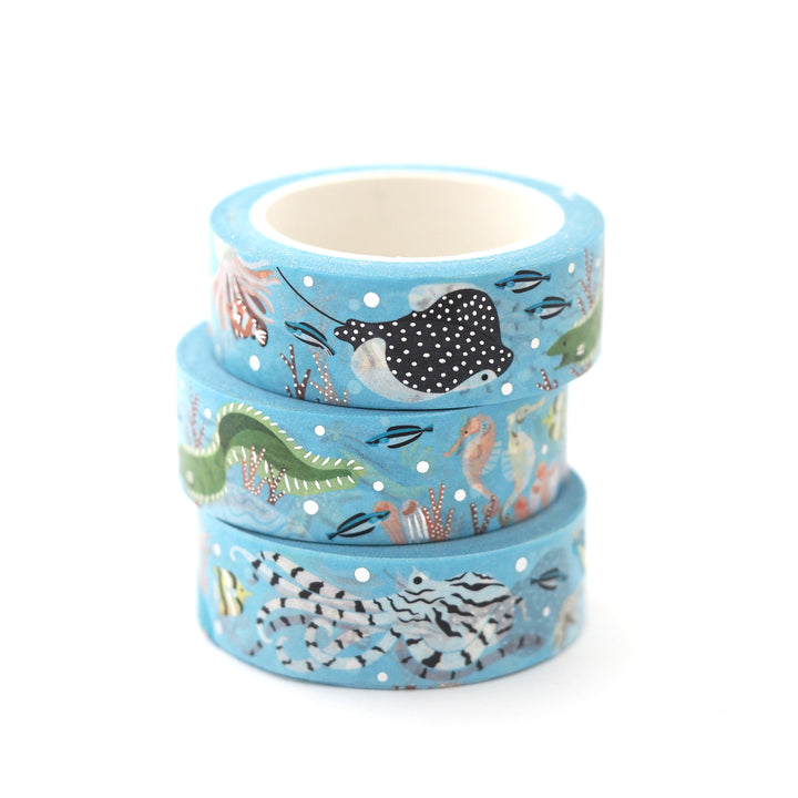 Coral Reef Washi Tape - Oh Plesiosaur