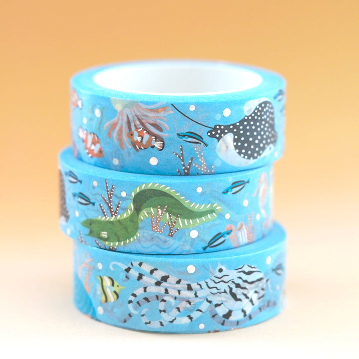 Coral Reef Washi Tape - Oh Plesiosaur