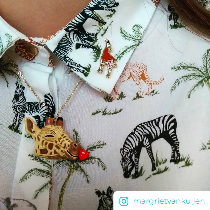 Mini Okapi Pin - Oh Plesiosaur