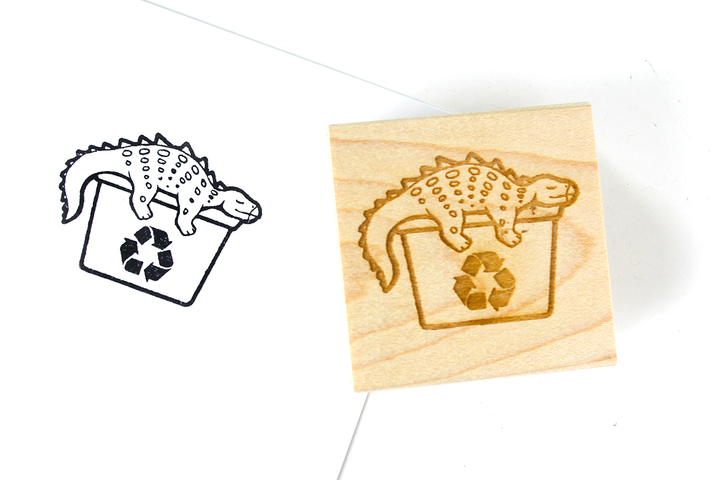 Dinosaur Stamp - Oh Plesiosaur