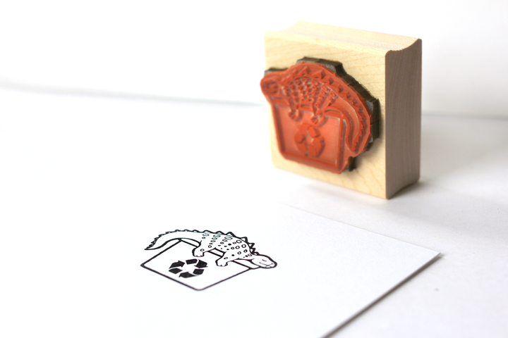 Dinosaur Stamp - Oh Plesiosaur