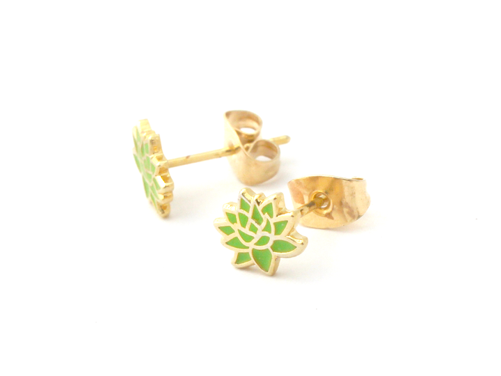 Green Succulent Earrings - Oh Plesiosaur