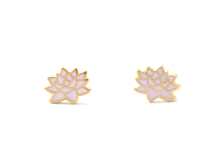 Purple Succulent Earrings - Oh Plesiosaur