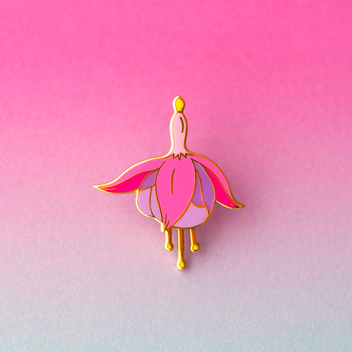 Fuchsia Pin - Oh Plesiosaur