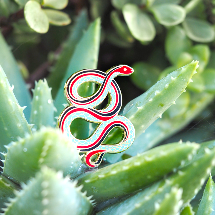 San Francisco Garter Snake Pin - Oh Plesiosaur