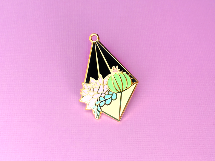 Hanging Terrarium Pin - Night - Oh Plesiosaur