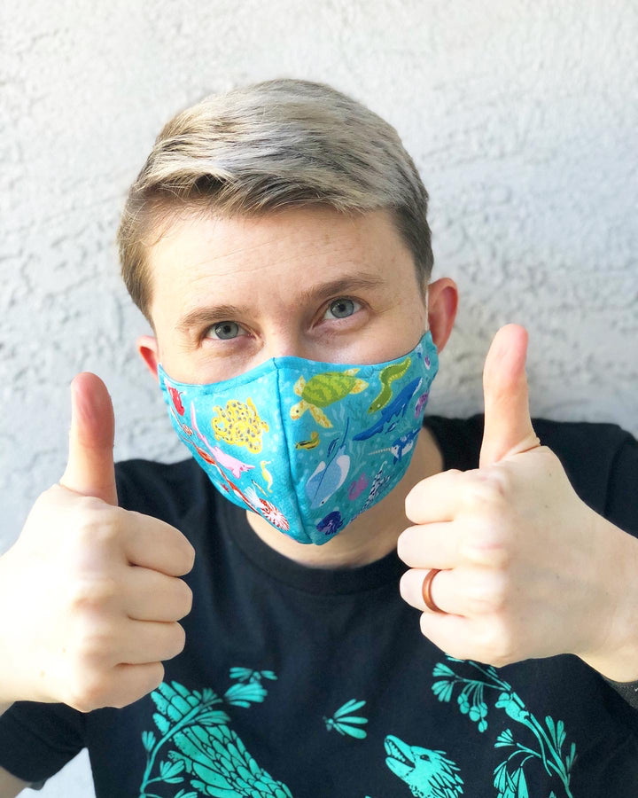 Colorful Ocean Face Mask