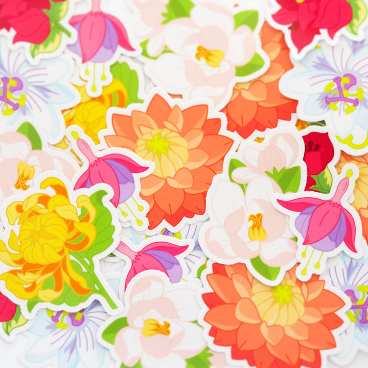 Flower Sticker Pack - Oh Plesiosaur