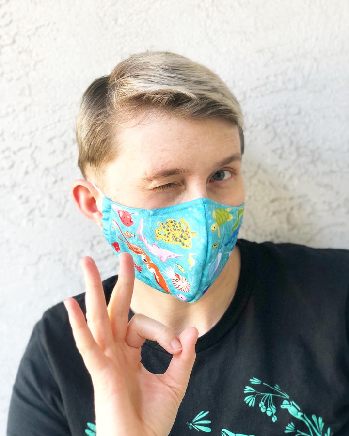 Colorful Ocean Face Mask