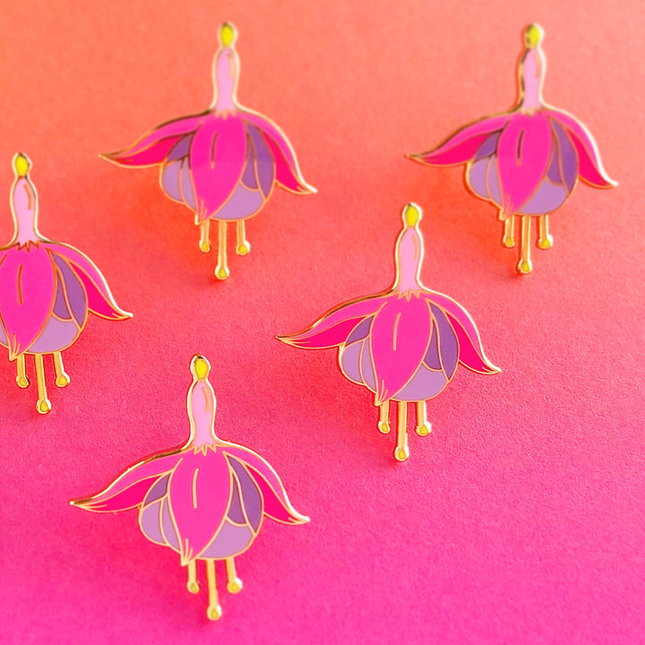 Fuchsia Pin - Oh Plesiosaur