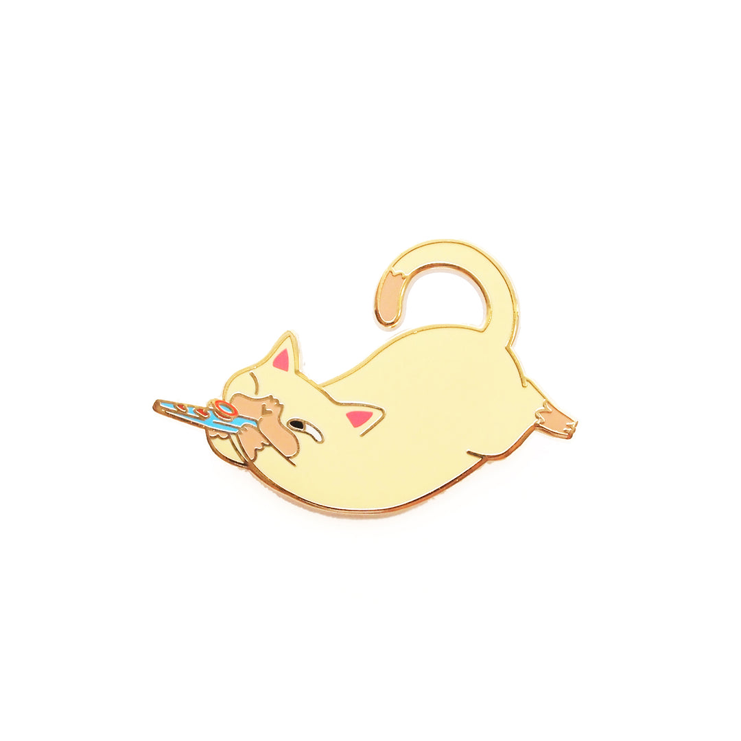 Kazoo Cat Pin - Oh Plesiosaur