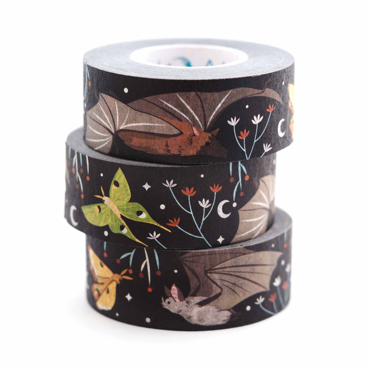 Bats & Moths Masking Tape (1 roll)