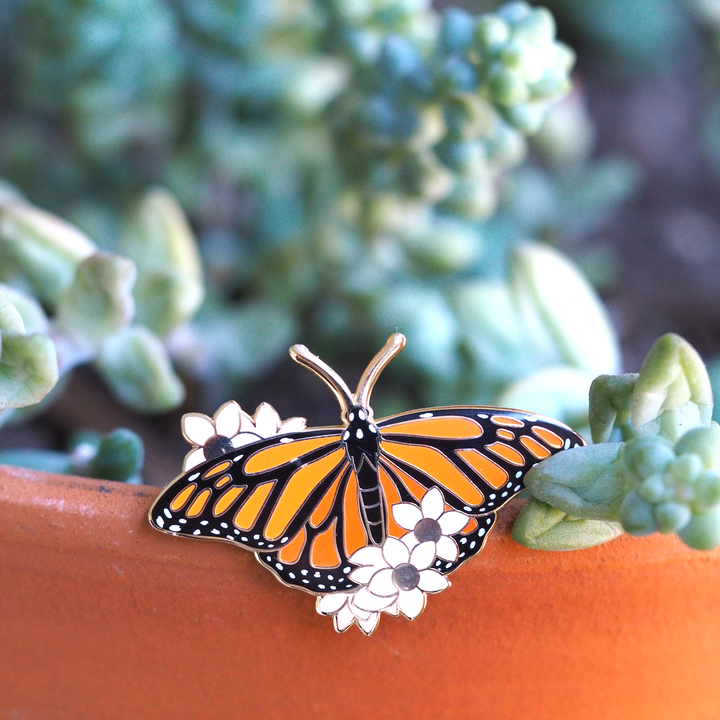 Monarch Butterfly Pin - Oh Plesiosaur