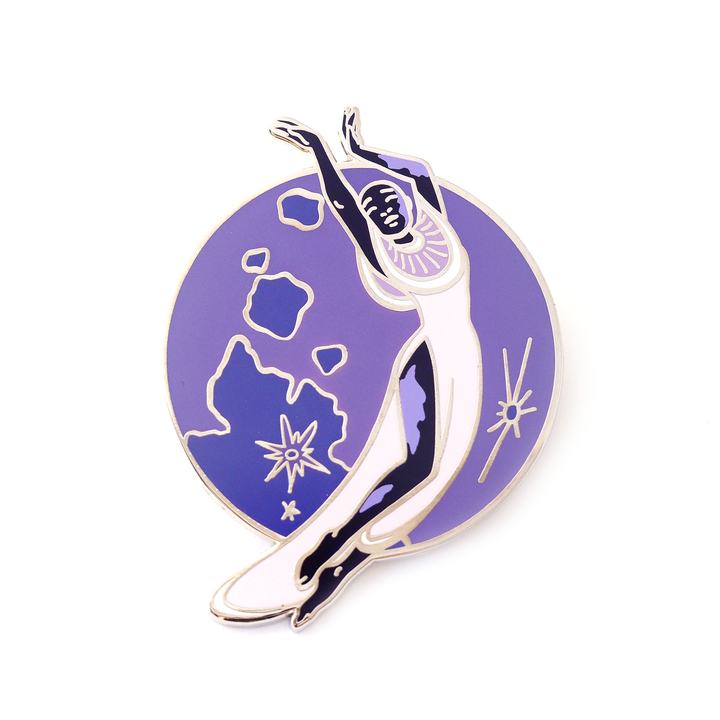 Celestial - Moon Pin - Oh Plesiosaur