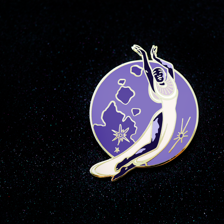 Celestial - Moon Pin - Oh Plesiosaur