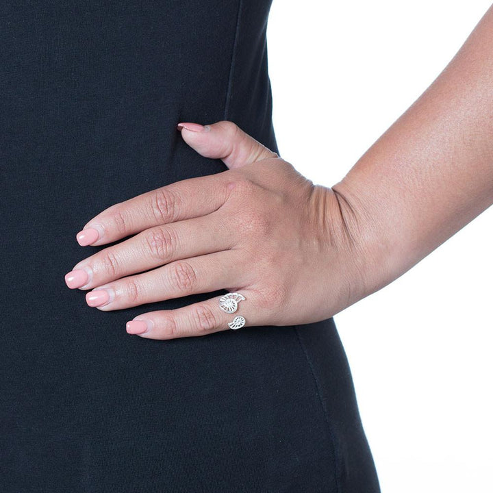 Silver Nautilus Ring