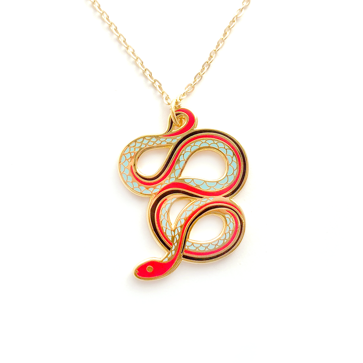 San Francisco Garter Snake Necklace - Oh Plesiosaur