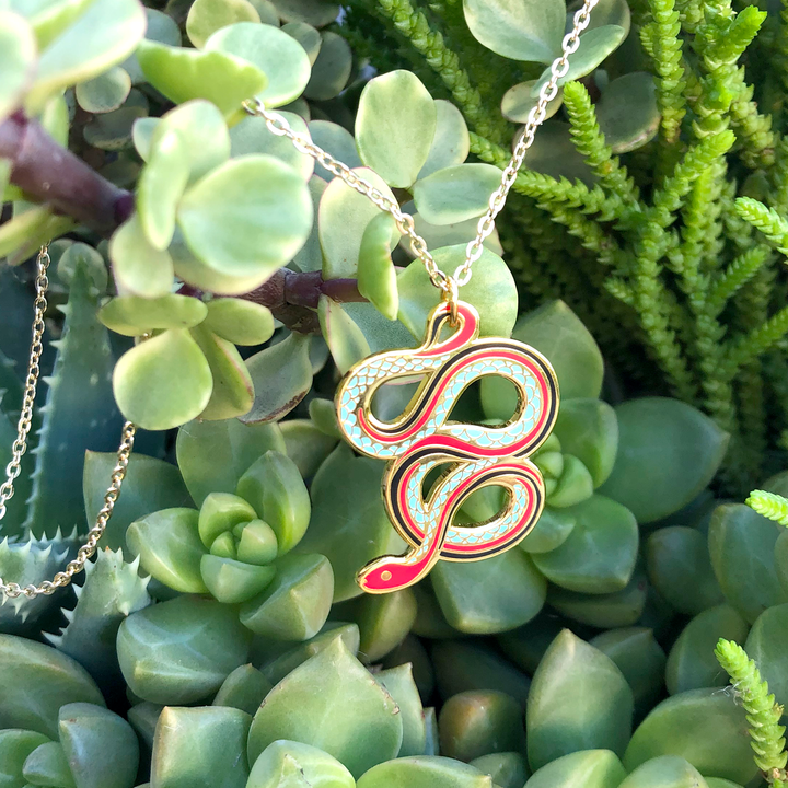 San Francisco Garter Snake Necklace - Oh Plesiosaur