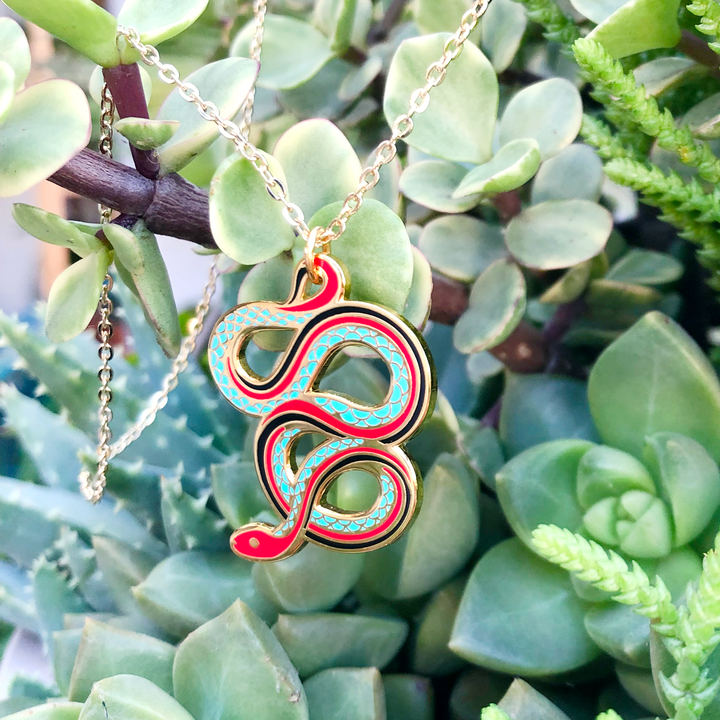 San Francisco Garter Snake Necklace - Oh Plesiosaur