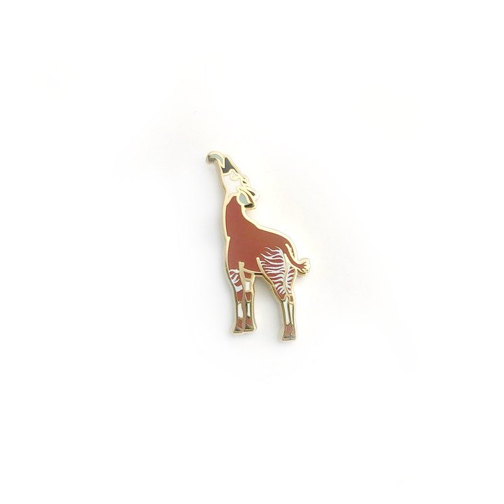 Mini Okapi Pin - Oh Plesiosaur