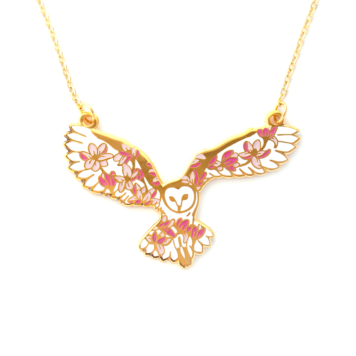 Barn Owl Necklace - Oh Plesiosaur