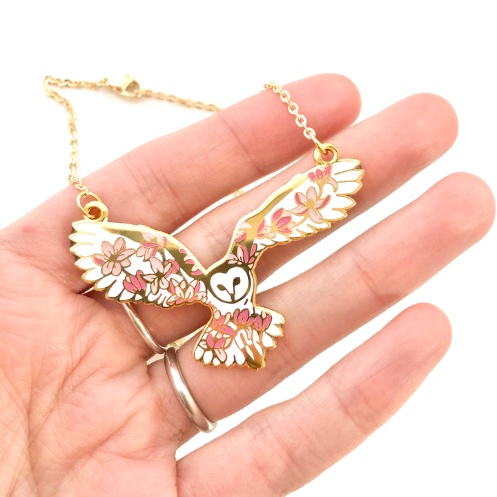 Barn Owl Necklace - Oh Plesiosaur