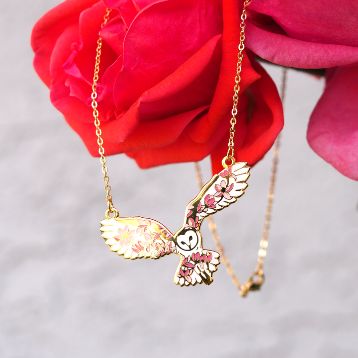 Barn Owl Necklace - Oh Plesiosaur