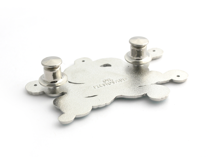 Silver Locking Pin Backs (Set of 4) - Oh Plesiosaur