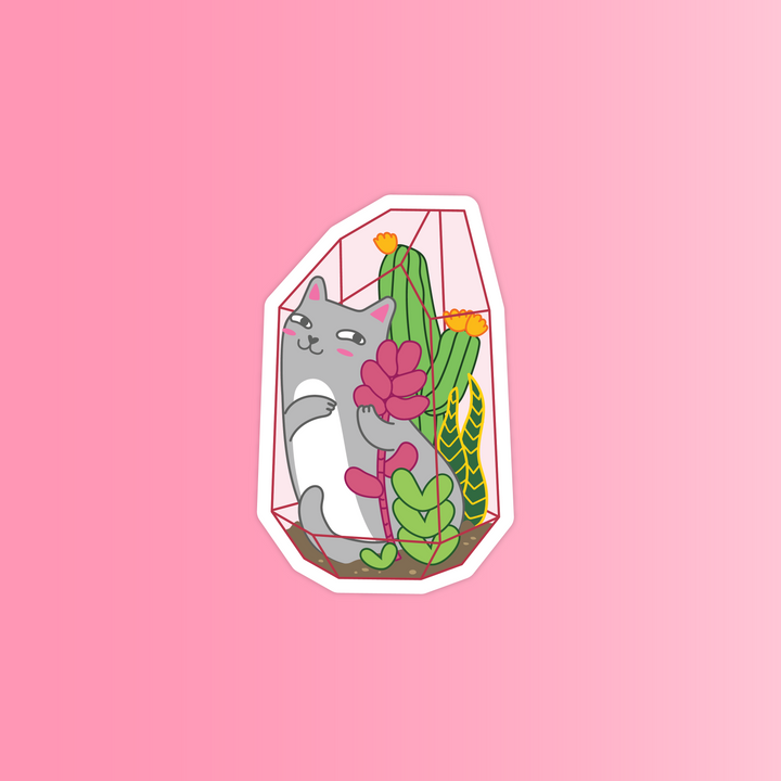 Plant & Cats Sticker Pack - Oh Plesiosaur