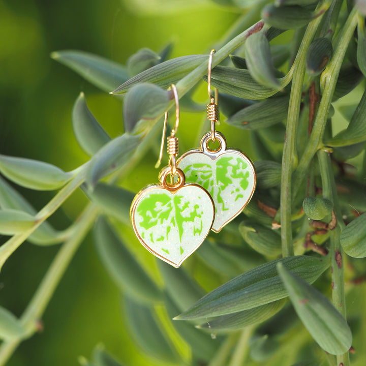 Satin Pothos Earrings