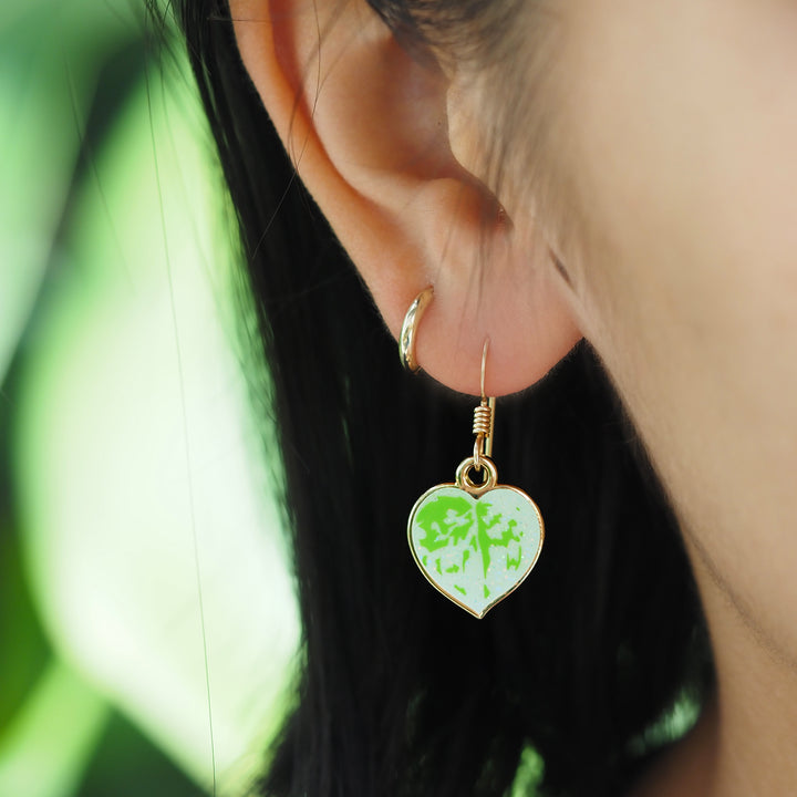 Satin Pothos Earrings