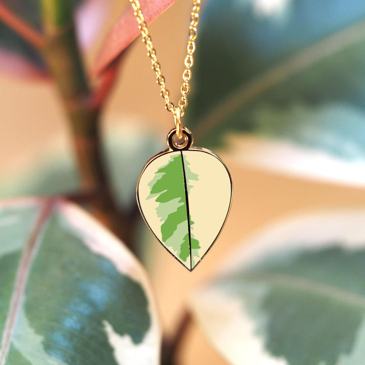 Rubber Plant Necklace