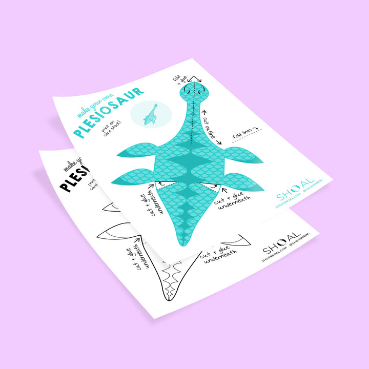 Folding Paper Plesiosaur - Oh Plesiosaur