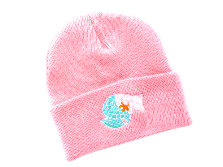 Pink Purrmaid Beanie - Oh Plesiosaur