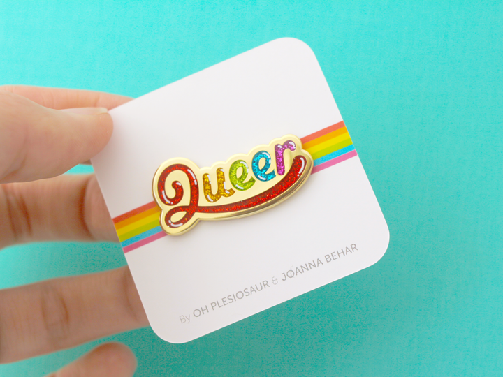 Queer Pin - Glitter - Oh Plesiosaur