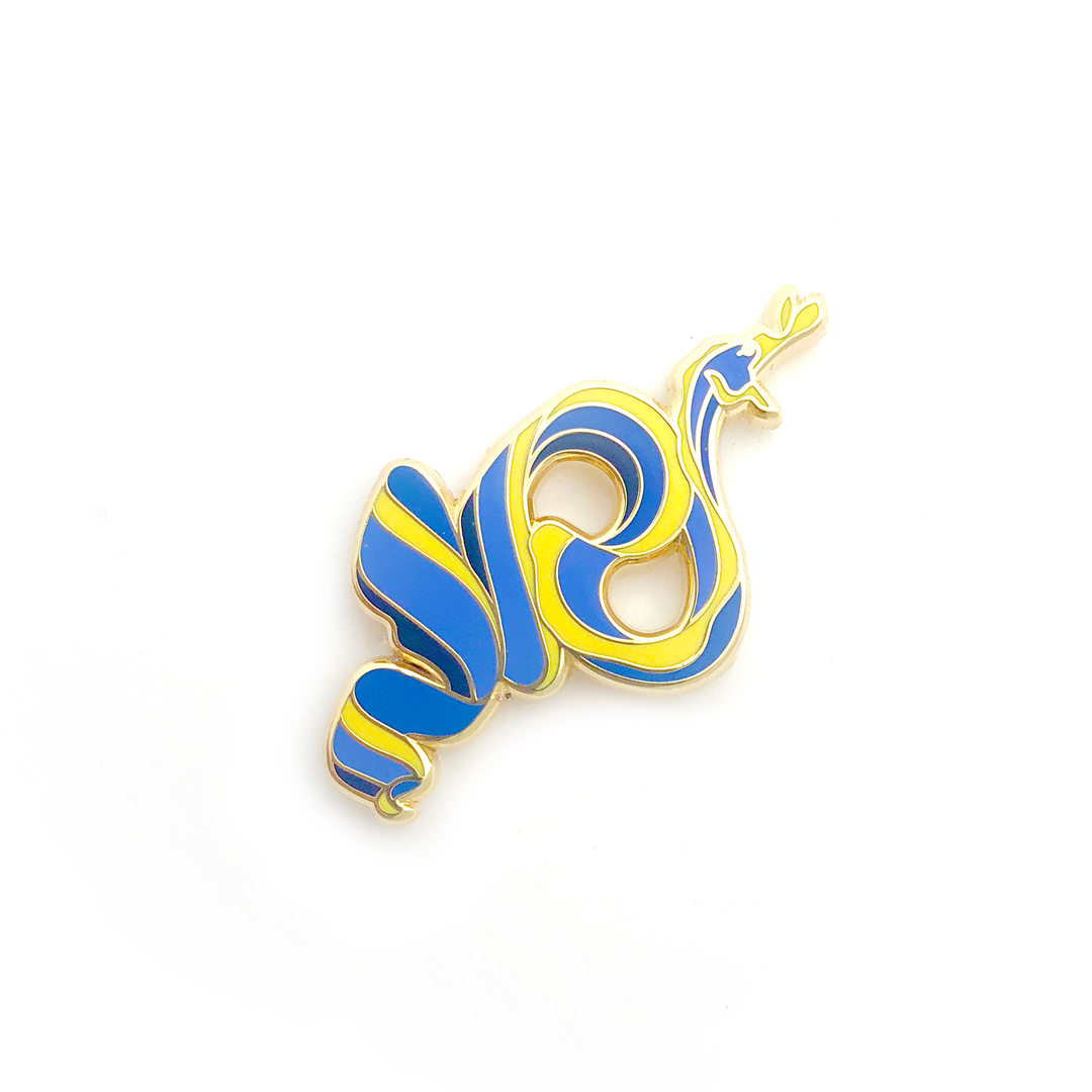 Ribbon Eel Pin - Oh Plesiosaur