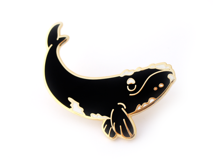 Right Whale Pin - Oh Plesiosaur