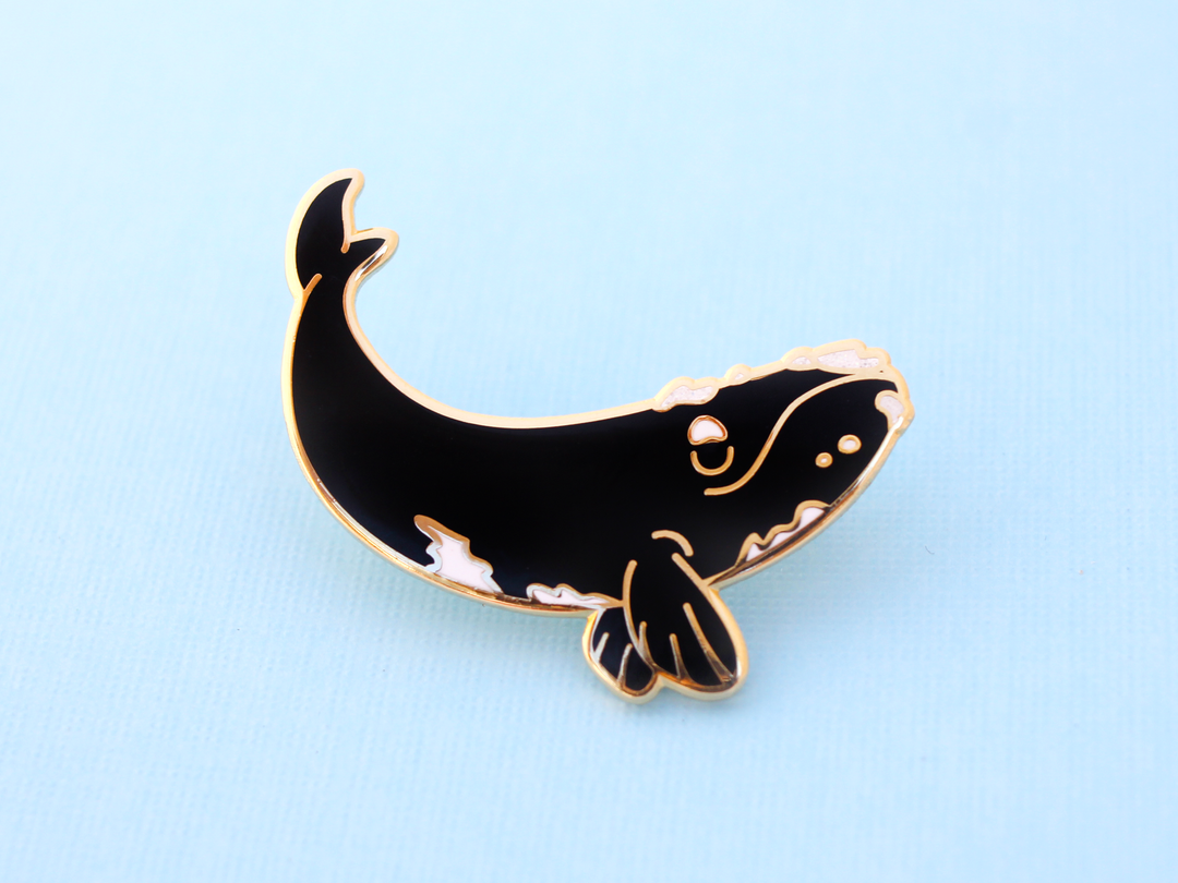 Right Whale Pin - Oh Plesiosaur
