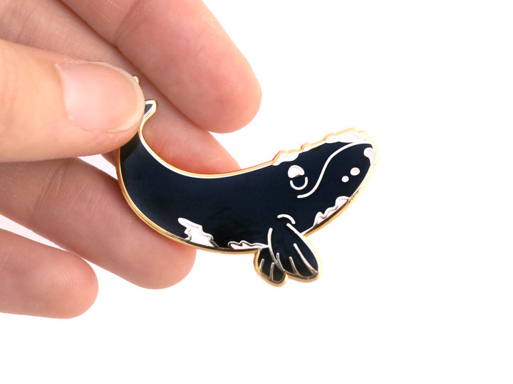 Right Whale Pin - Oh Plesiosaur