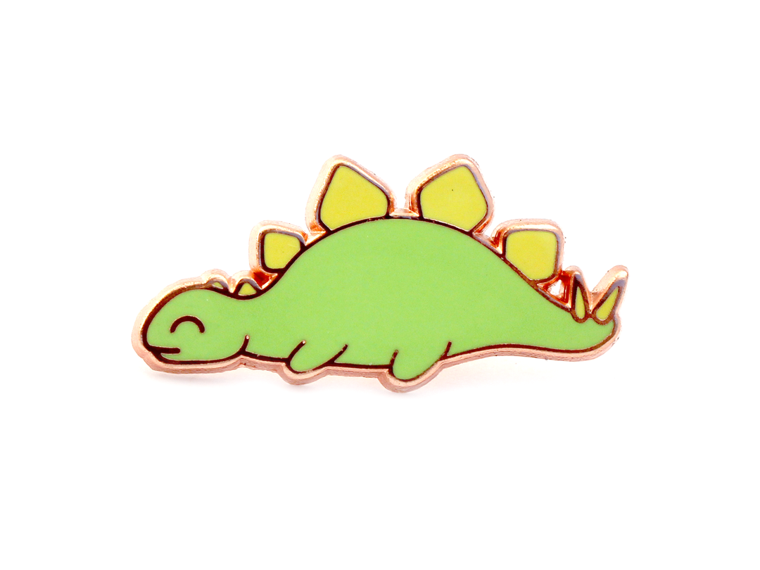 Sleepy Stegosaurus Pin - Oh Plesiosaur