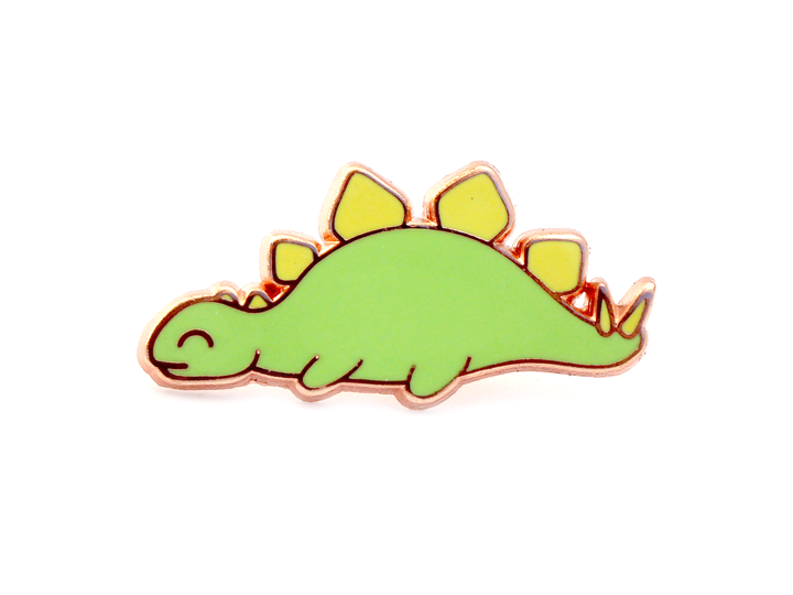 Sleepy Stegosaurus Pin - Oh Plesiosaur