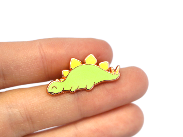 Sleepy Stegosaurus Pin - Oh Plesiosaur