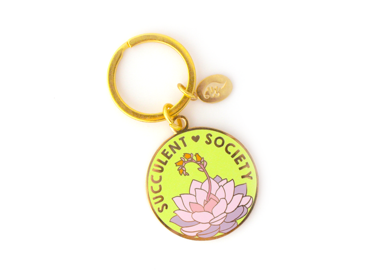 Succulent Society Keychain - Oh Plesiosaur